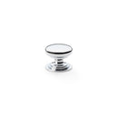 Waltz Round Cupboard Knob on Stepped Rose 25mm