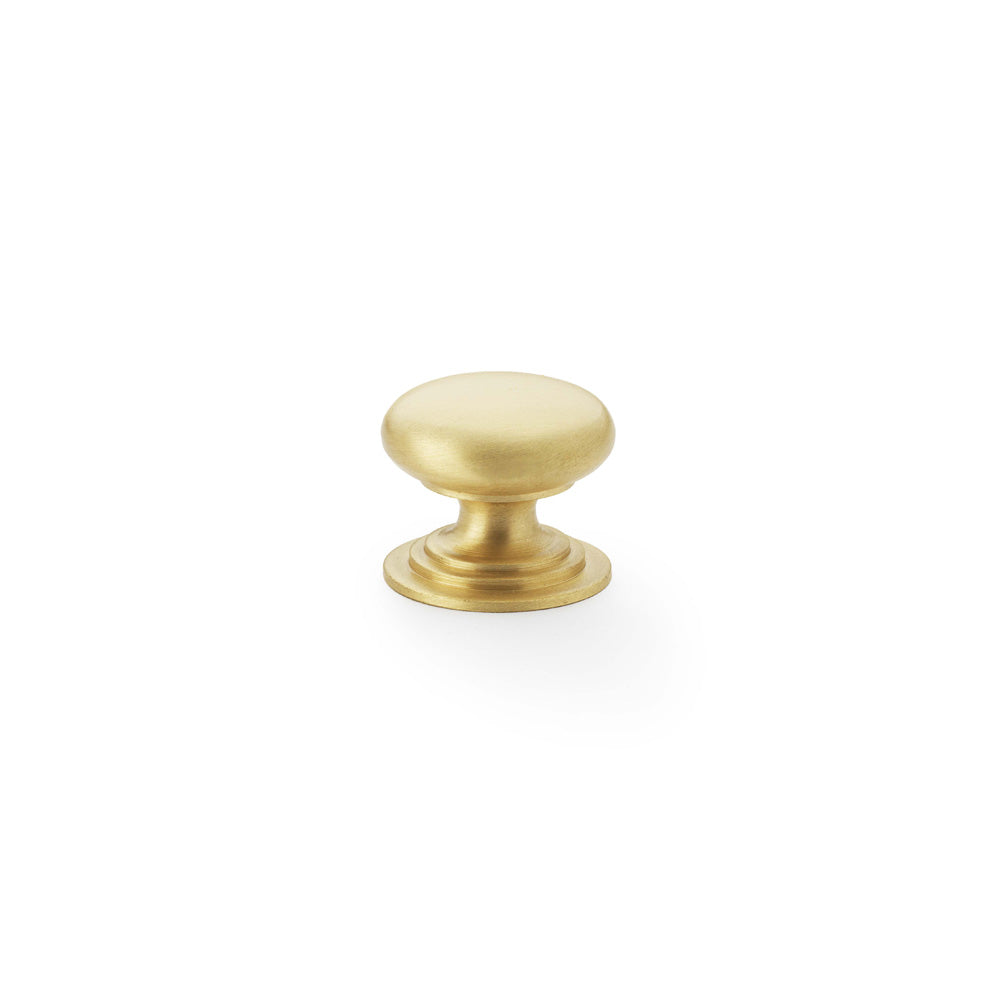 Waltz Round Cupboard Knob on Stepped Rose 25mm