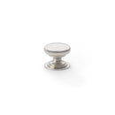 Waltz Round Cupboard Knob on Stepped Rose 25mm