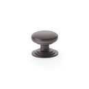 Waltz Round Cupboard Knob on Stepped Rose 32mm