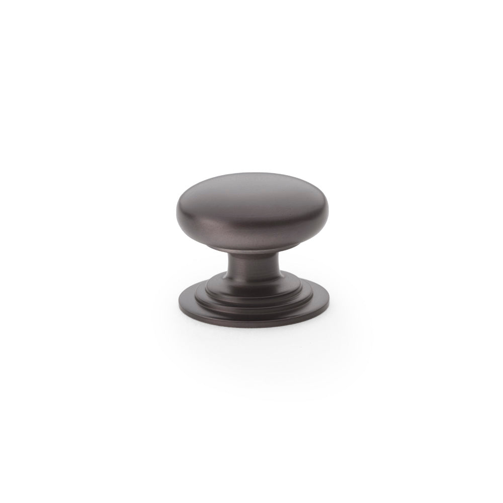 Waltz Round Cupboard Knob on Stepped Rose 32mm