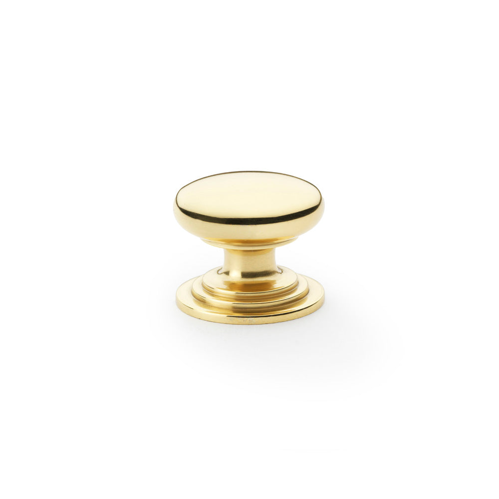 Waltz Round Cupboard Knob on Stepped Rose 32mm