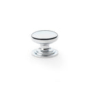 Waltz Round Cupboard Knob on Stepped Rose 32mm