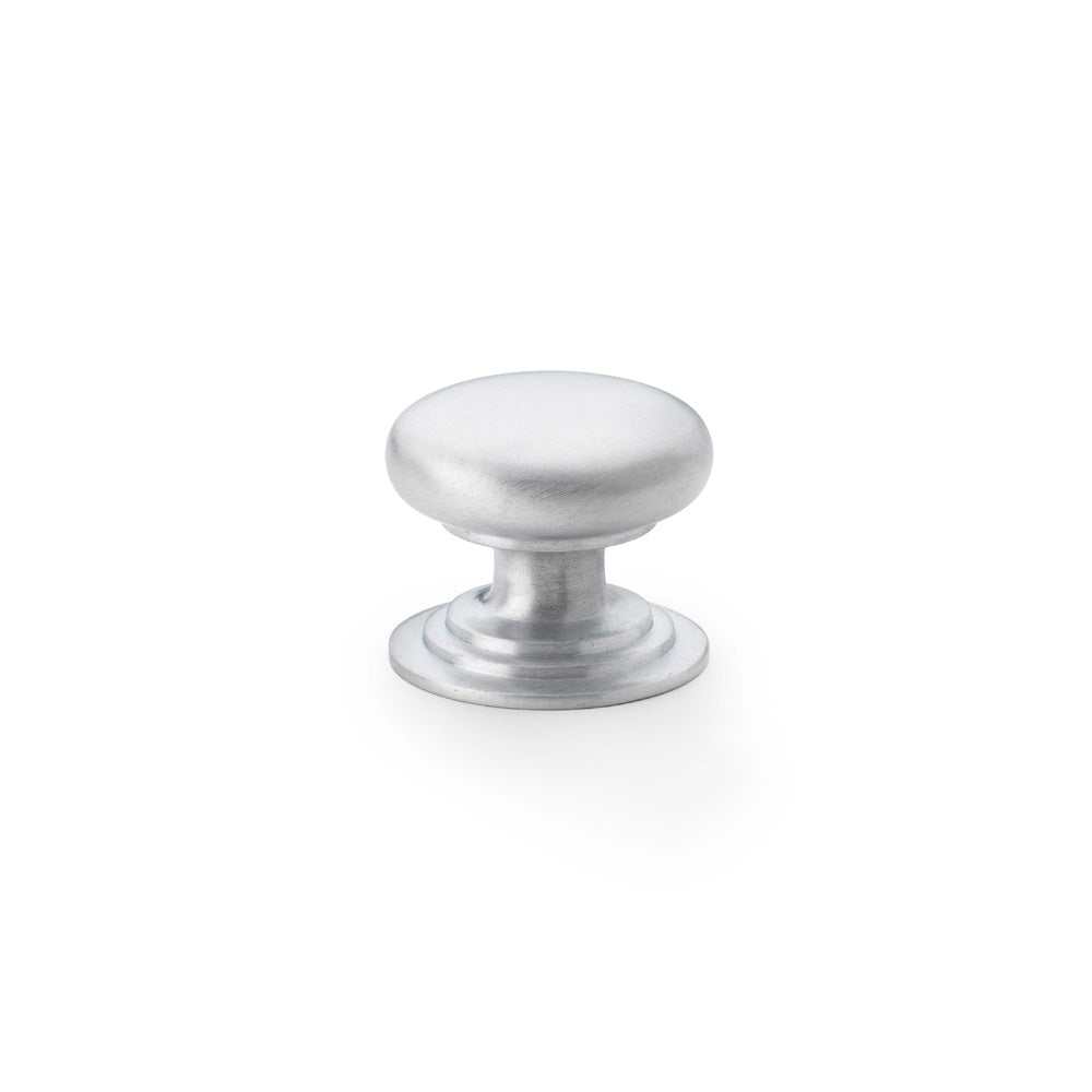 Waltz Round Cupboard Knob on Stepped Rose 32mm