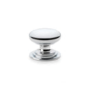 Waltz Round Cupboard Knob on Stepped Rose 38mm