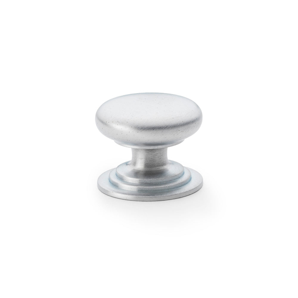 Waltz Round Cupboard Knob on Stepped Rose 38mm