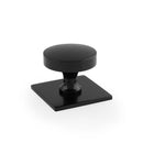 Bullion Cupboard Knob on Square Backplate