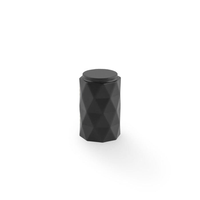Diamond Cut Cylinder Cabinet Knob 30mm