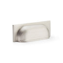 Quantock Cupboard Handle Handle Centers 96mm Cupboard Handle Alexander & Wilks Satin Nickel