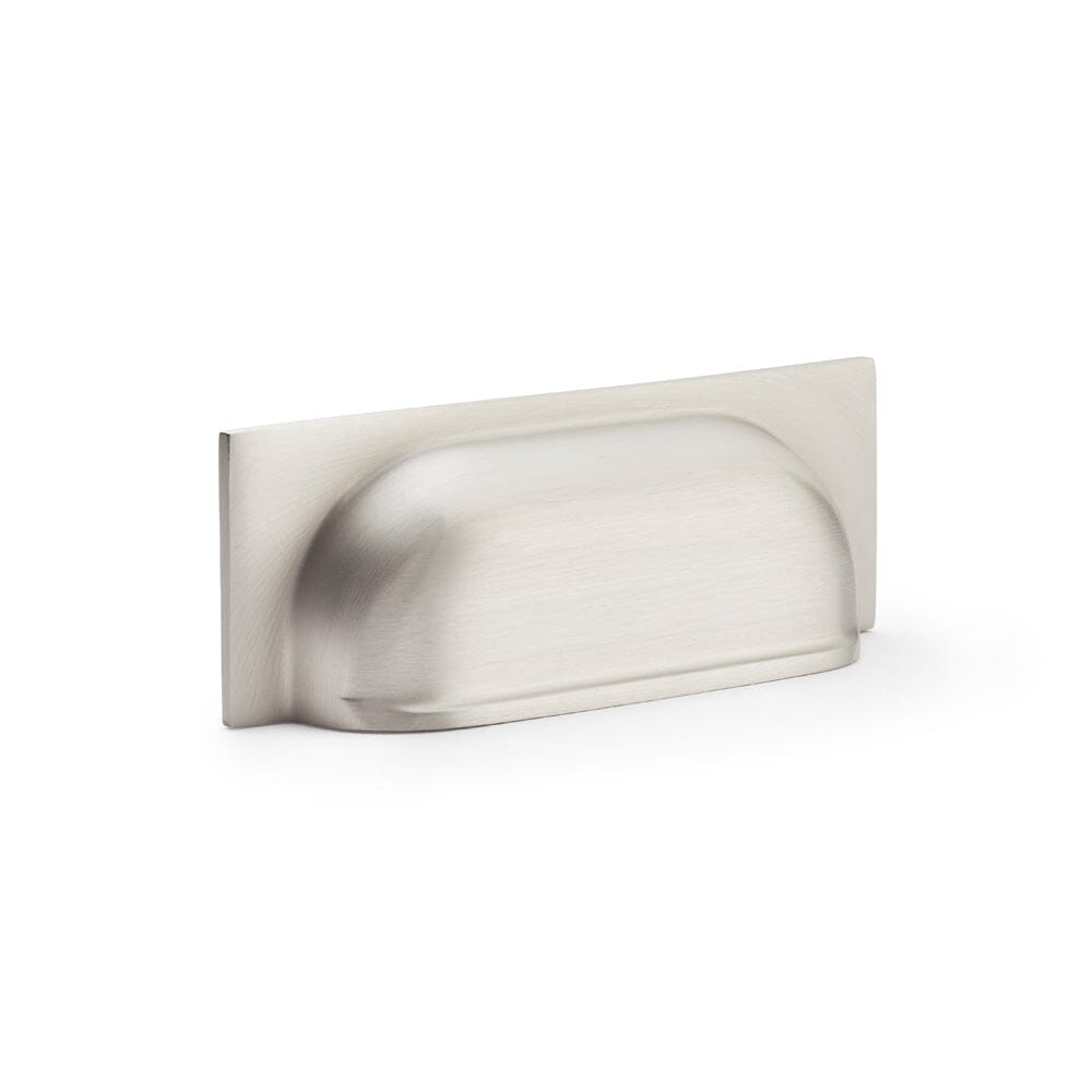 Quantock Cupboard Handle Handle Centers 96mm Cupboard Handle Alexander & Wilks Satin Nickel