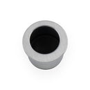 Round Sliding Door Finger Edge Pull Flush Pull Alexander & Wilks Satin Chrome