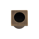 Sliding Door Finger Edge Pull (Square) Sliding Door Furniture Alexander & Wilks Antique Brass