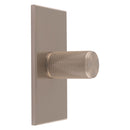 Knurled Cylinder Knob on Backplate