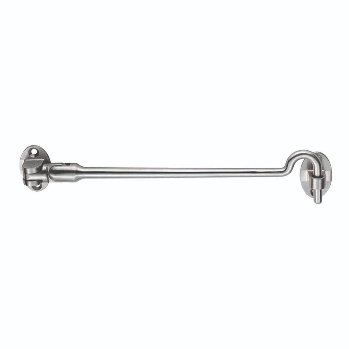 Silent Pattern Cabin Hook 200mm Cabin Hook Eurospec Satin Stainless Steel