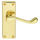 Victorian Scroll Lever on Short Latch Backplate (Latch & Hinges Included)