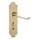 Victorian Scroll Lever On Shaped Backplate Bathroom (Latch & Hinges Included)