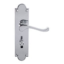 Victorian Scroll Lever On Shaped Backplate Bathroom (Latch & Hinges Included)