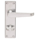 Victorian Lever on WC Bathroom Backplate (Latch & Hinges Included)