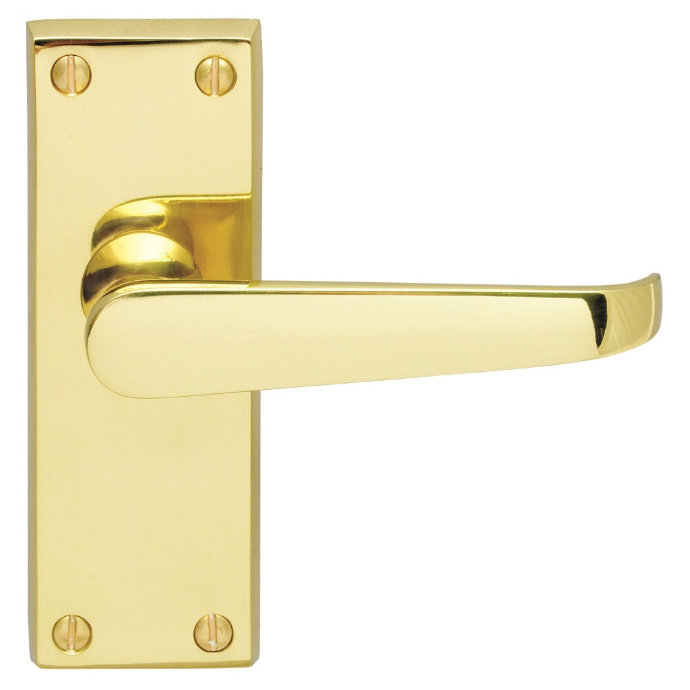 Victorian Lever on Latch Backplate (Latch & Hinges Included)
