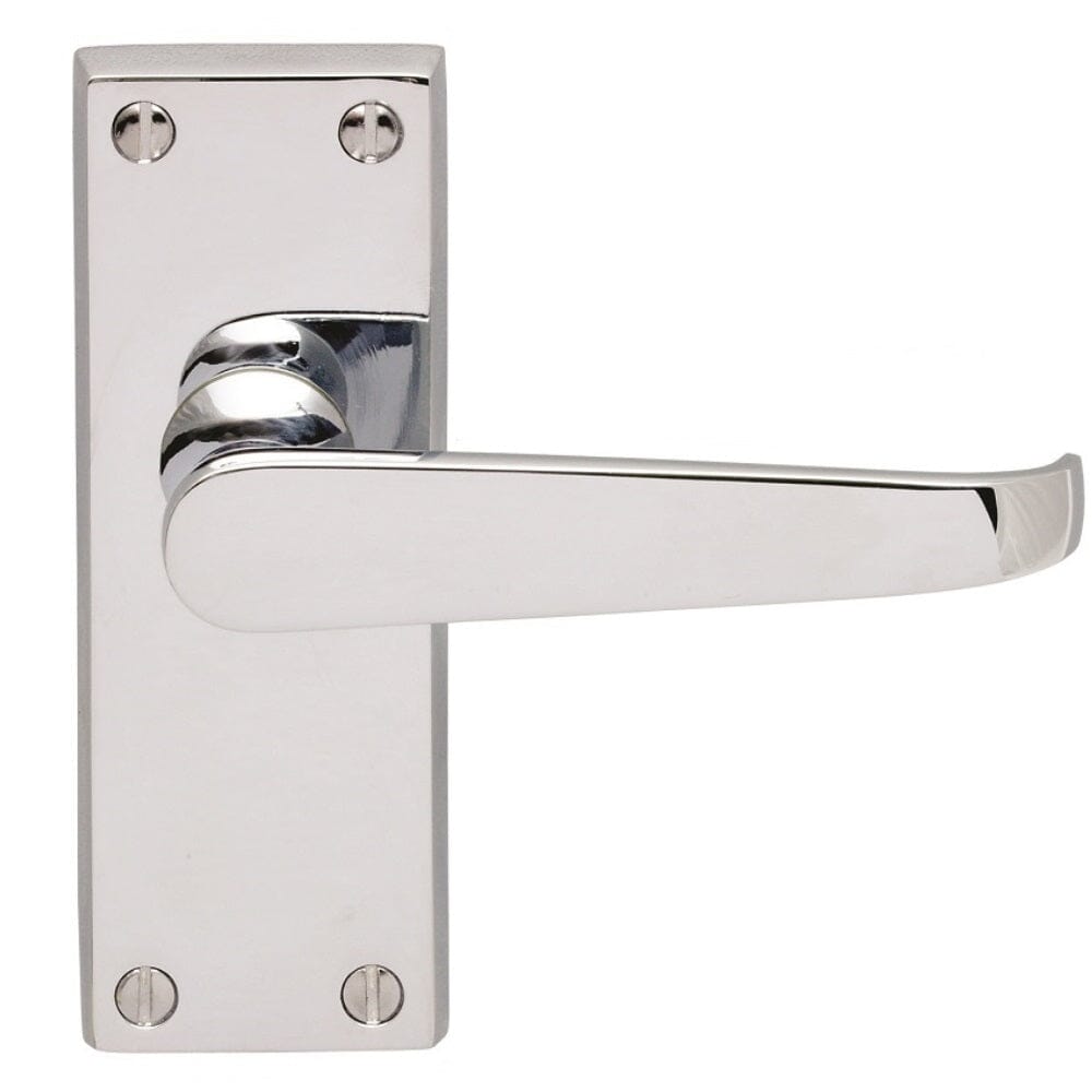 Contract Victorian Lever on Latch Backplate (Latch & Hinges Included)
