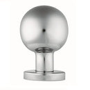 Mortice Knob on Sprung Round Rose Mortice Knob Eurospec Satin Stainless Steel