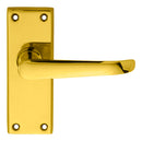 Victorian Ascot Lever on Short Latch Backplate (Latch & Hinges Included)