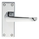 Victorian Ascot Lever on Short Latch Backplate (Latch & Hinges Included)