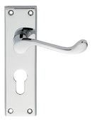 Victorian Scroll Lever on Euro Lock Backplate (Latch & Hinges Included)