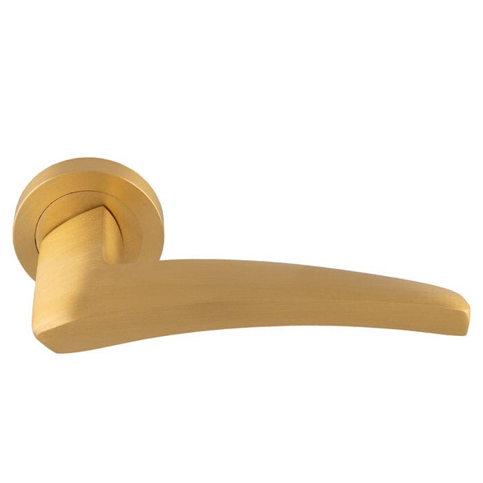 Manital Dune lever on Round Rose (Latch & Hinges Included)