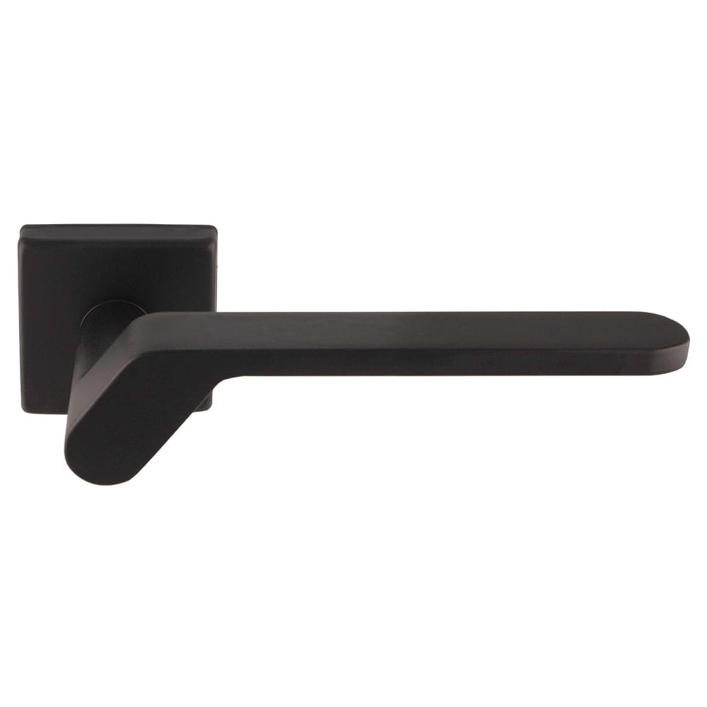 Pendio Lever On Concealed Fix Push-On Square Rose (Latch & Hinges Included) Lever On Rose Carlisle Brass Matt Black