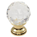 Clear Faceted Knob 35mm