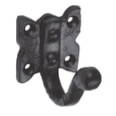 Single Wardrobe Hook Hat & Coat Hook Carlisle Brass Black Antique