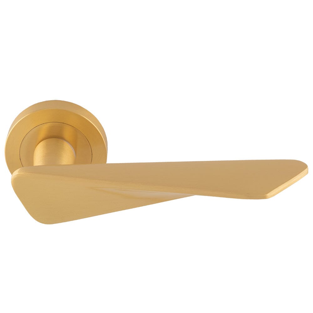 Manital Intona Lever on Round Rose (Latch & Hinges Included)