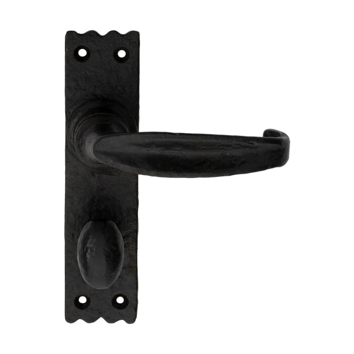 Slimline V Lever on Bathroom Backplate (Latch & Hinges Included) Lever On Backplate Carlisle Brass Black Antique
