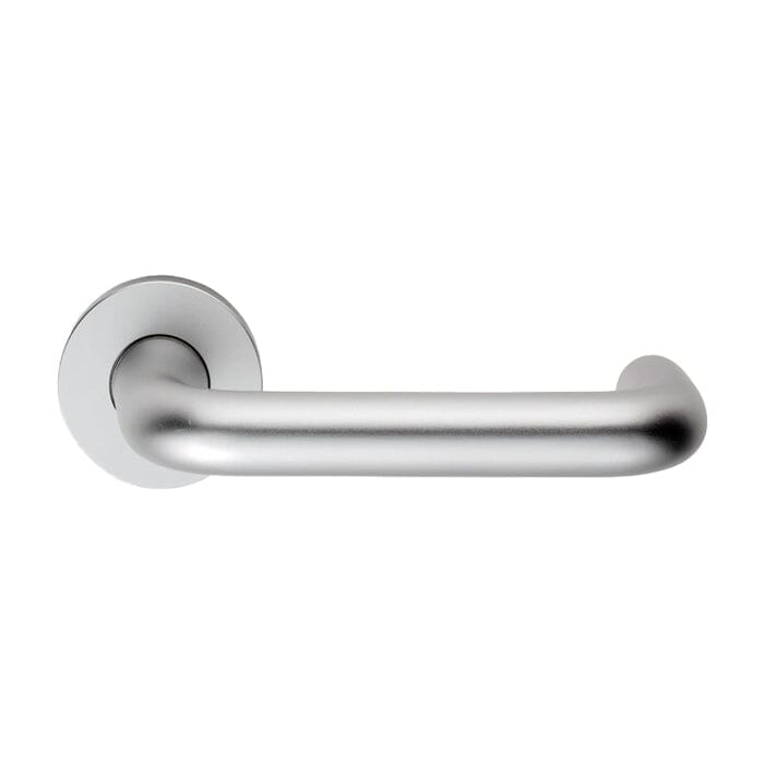 Safety Lever 19mm DDA Compliant (Latch & Hinges Included) Lever On Rose Eurospec Satin Anodised Aluminium