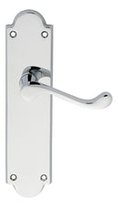 Victorian Scroll Lever on Shaped Latch Backplate (Latch & Hinges Included)