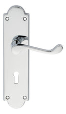 Victorian Scroll Lever on Shaped Lock Backplate (Latch & Hinges Included)