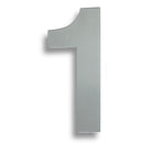 Numerals (0-9) 7" Number 1 Numerals & Letter Eurospec Satin Stainless Steel