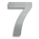 Numerals (0-9) 7" Number 7 Numerals & Letter Eurospec Satin Stainless Steel