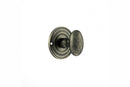 Old English Solid Brass Oval WC Turn and Release Bathroom Lock Atlantic Each Distressed Silver