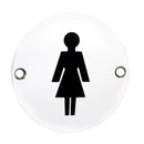 Signage Female Symbol Signage Eurospec Bright Stainless Steel