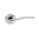 Serozzetta Cuatro Lever on Round Rose (Latch & Hinges Included) Lever On Rose Serozzetta Polished Chrome
