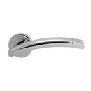 Serozzetta Cuarenta Lever on Round Rose (Latch & Hinges Included) Lever On Rose Serozzetta Polished Chrome