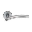 Serozzetta Cuarenta Lever on Round Rose (Latch & Hinges Included) Lever On Rose Serozzetta Satin Chrome