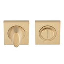 Serozzetta Square Thumbturn and Release 51mm x 51mm Turn & Release Serozzetta Satin Brass