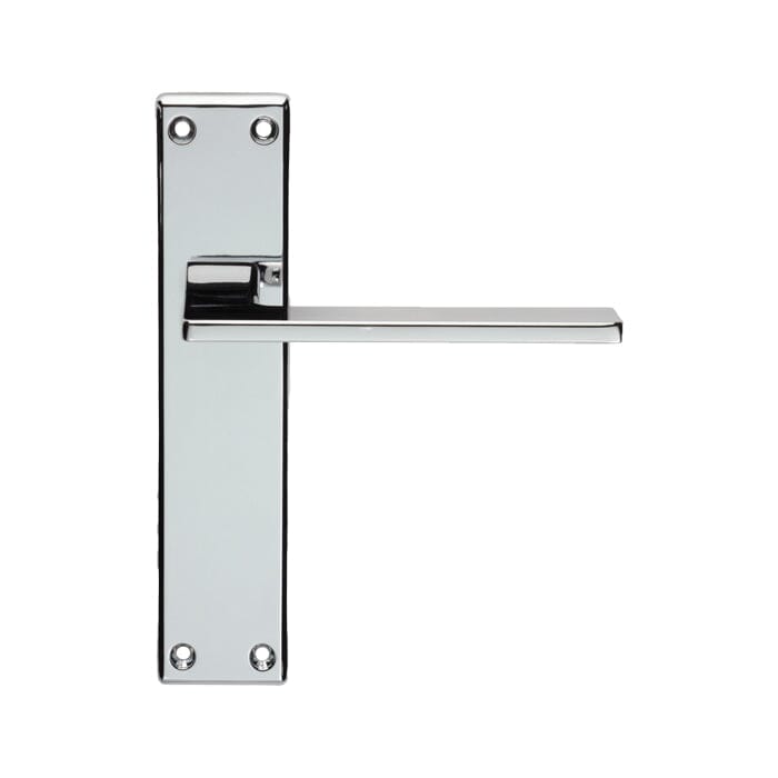 Serozzetta Zone Lever on Latch Backplate (Latch & Hinges Included) Lever On Backplate Serozzetta Polished Chrome