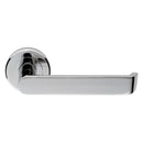 Serozzetta Concept Lever on Round Rose (Latch & Hinges Included) Lever On Backplate Serozzetta Polished Chrome