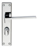 Serozzetta Equi Lever on WC Backplate (Latch & Hinges Included) Lever On Backplate Serozzetta Polished Chrome