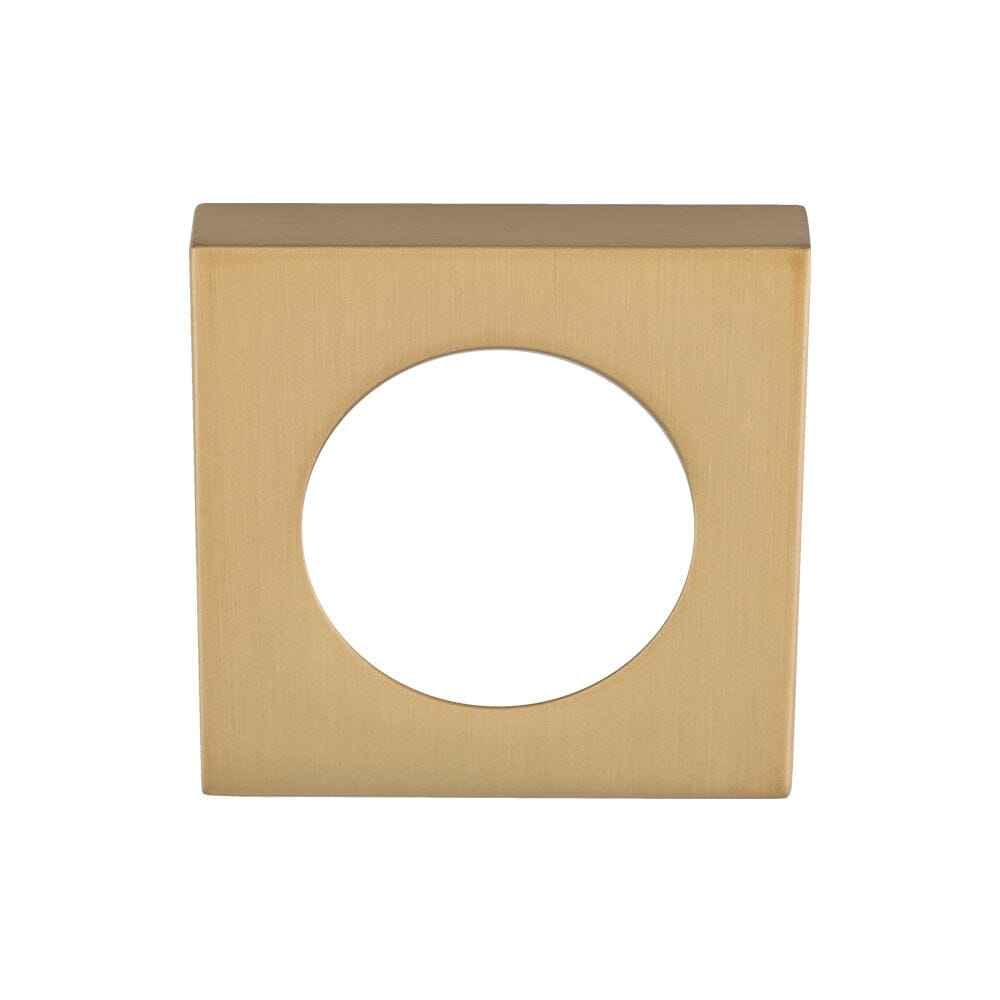 Serozzetta Square Outer Rose Cover Pack Rose Pack Serozzetta Satin Brass