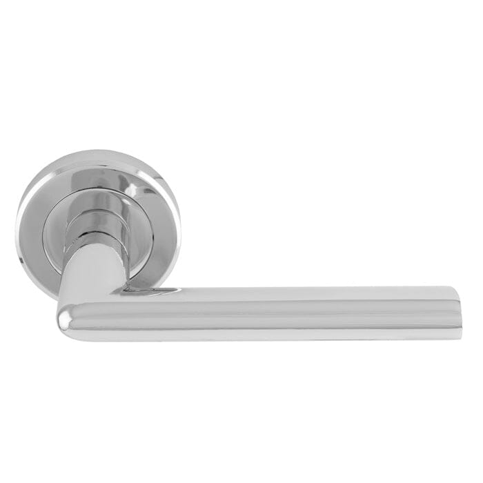 Serozzetta Dieci Lever on Rose (Latch & Hinges Included) Lever On Rose Serozzetta Polished Chrome